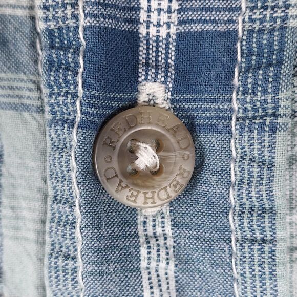 ed Head Brand Co Shirt XL — Short‑Sleeve Cotton Plaid Outdoor Button‑Up - Picture 3 of 13
